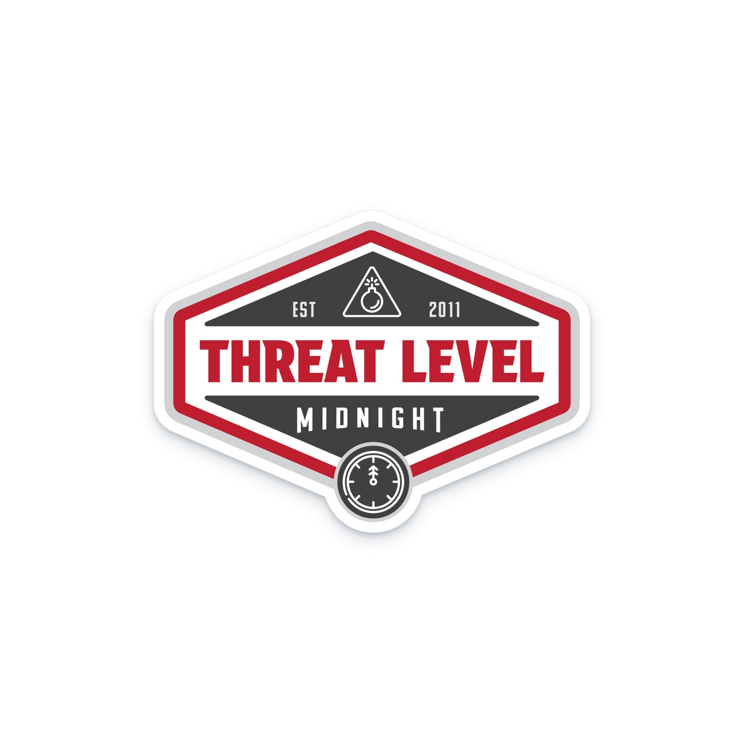 Die Cut Stickers - Threat Level