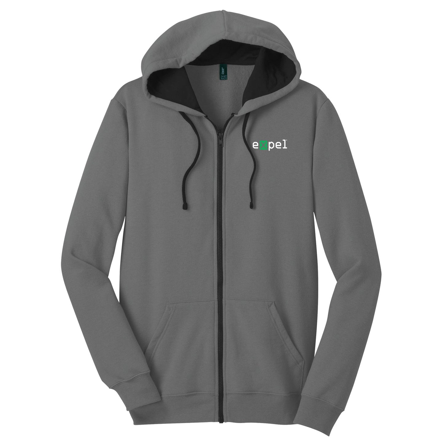 District Concert Fleece Full-Zip Hoodie - Gray