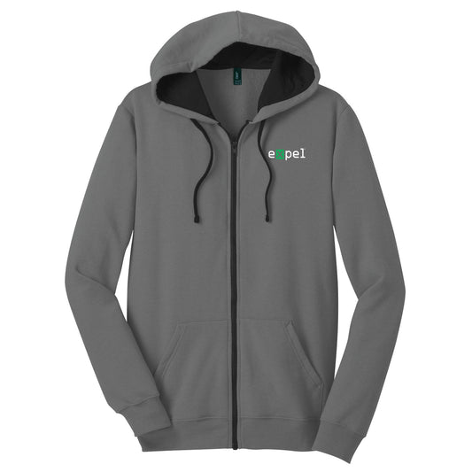 District Concert Fleece Full-Zip Hoodie - Gray